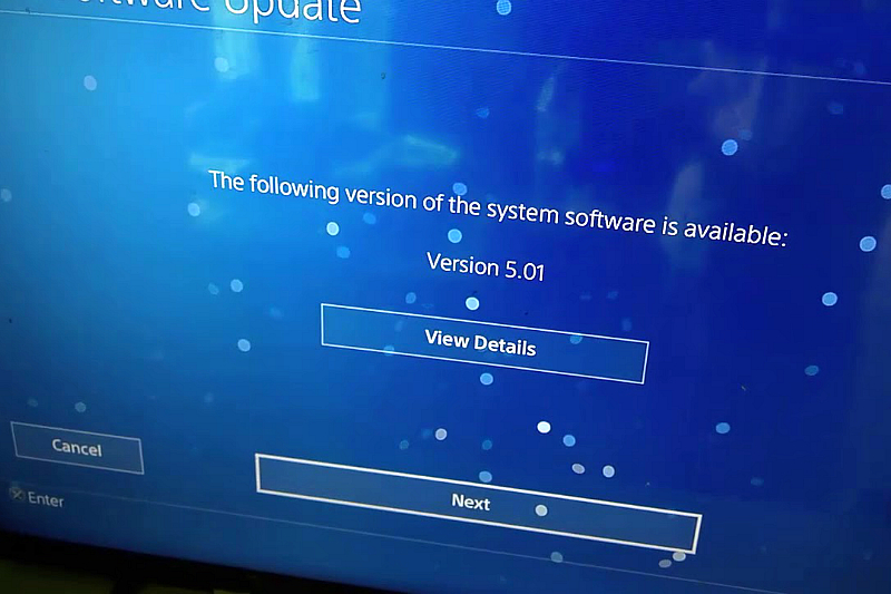 Версия системы на PS4